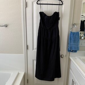 Abercombie Elegant Black Strapless Dress